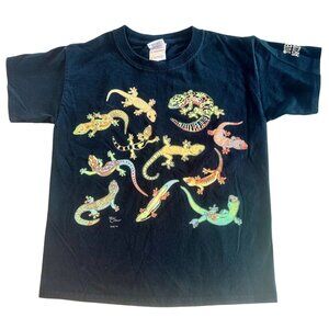 Gildan Lizard Gecko T Shirt Black Kids Boys School Tubac Az 2014 Size 6-7 Small